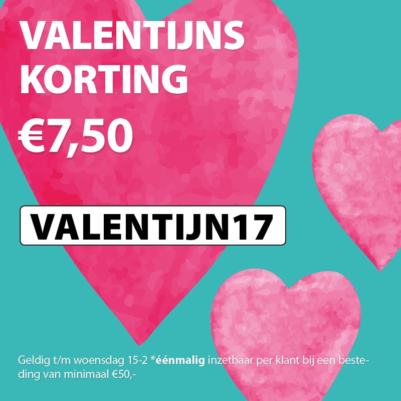Code VALENTIJN17 voor€ 7,50 #korting #valentijnsdag #agradi