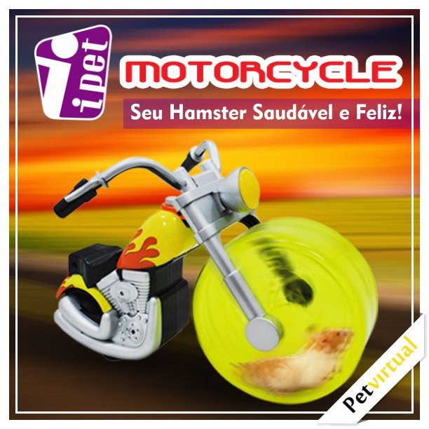 Pet_Virtual's tweet image. Roda de Exercícios para Hamster Ipet Motorcycle simplesmente Irada!
Conheça toda a nossa linha de produtos para hamester em nosso site.