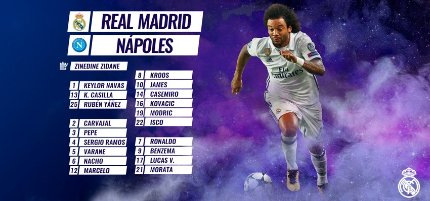 CHAMPIONS  OCTAVOS (IDA) 15/02/2017 REAL MADRID NAPOLES 20:45H. C4oVlSyXAAAwESM