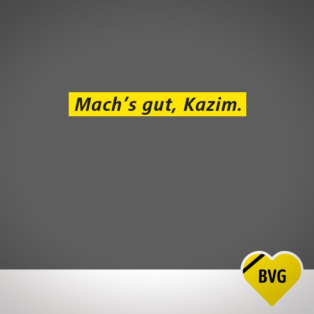 Weil wir dich lieben (@bvg_kampagne) on Twitter photo Wir sind sehr traurig. Wir sind sehr traurig.