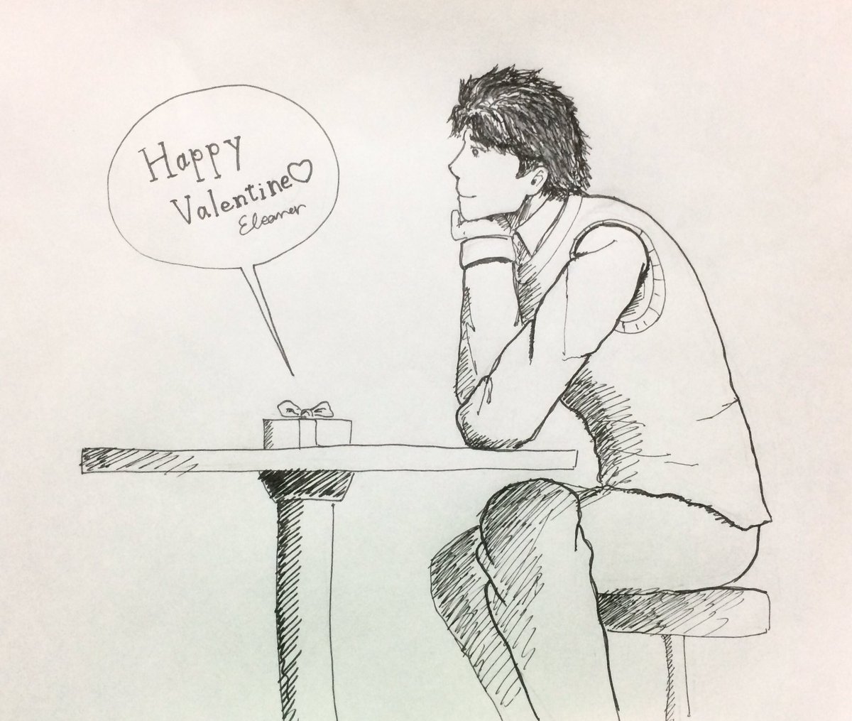 Happy Valentine for Jonathan

#JOJO版深夜の真剣お絵描き60分一本勝負 
#jojo 
#イラスト
#絵描きの輪
#絵描きさんと繋がりたい 
#ジョジョラーさんと繋がりたい 
#バレンタインデー 