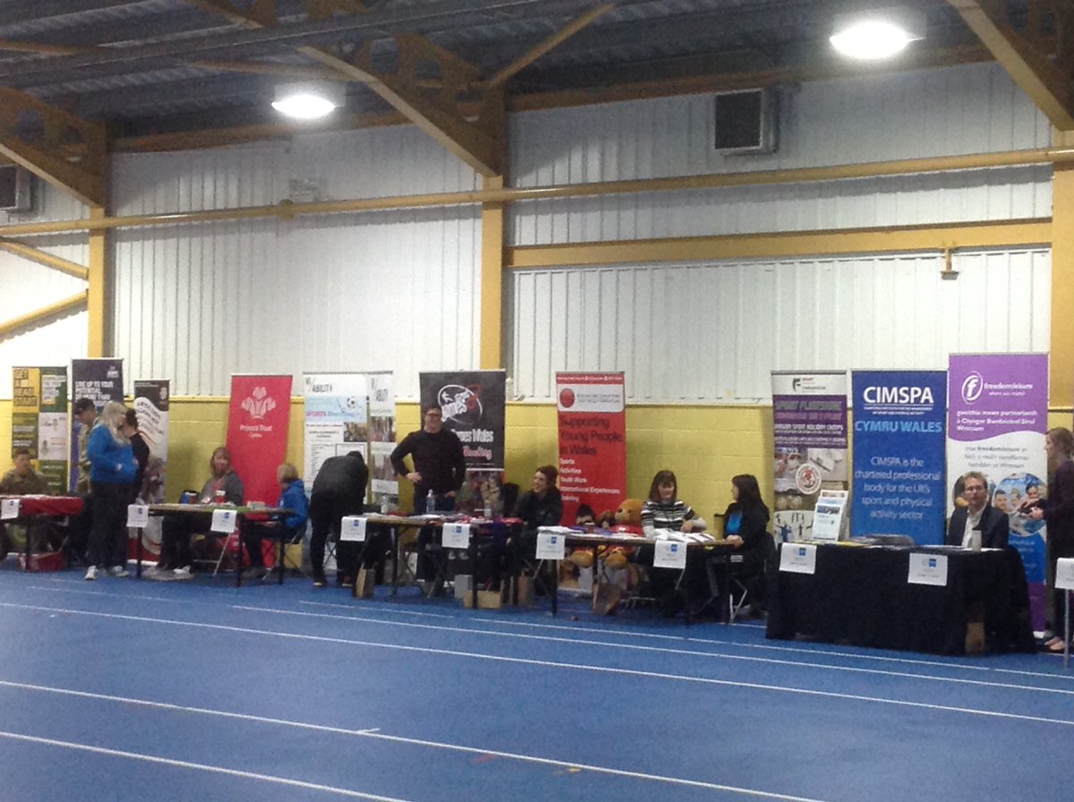 Exhibition area all ready for the arrival of the students
