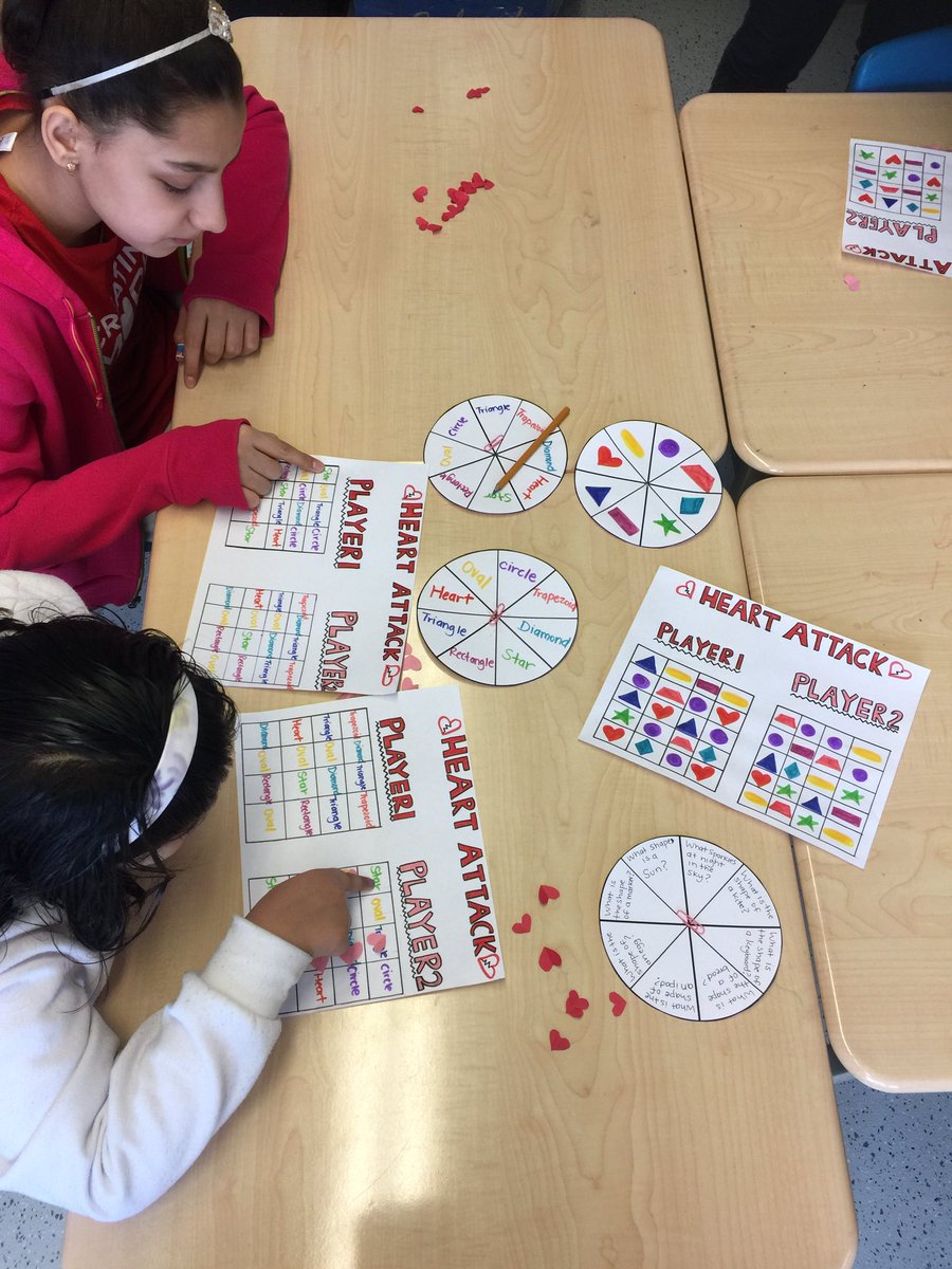MsKokolakis's tweet photo. ELL Ss @TDSB_Corvette learning about shapes today @TDSB_ESL. #ShapeBingo #ValentineMath #ESL https://t.co/ivy0Up34VX