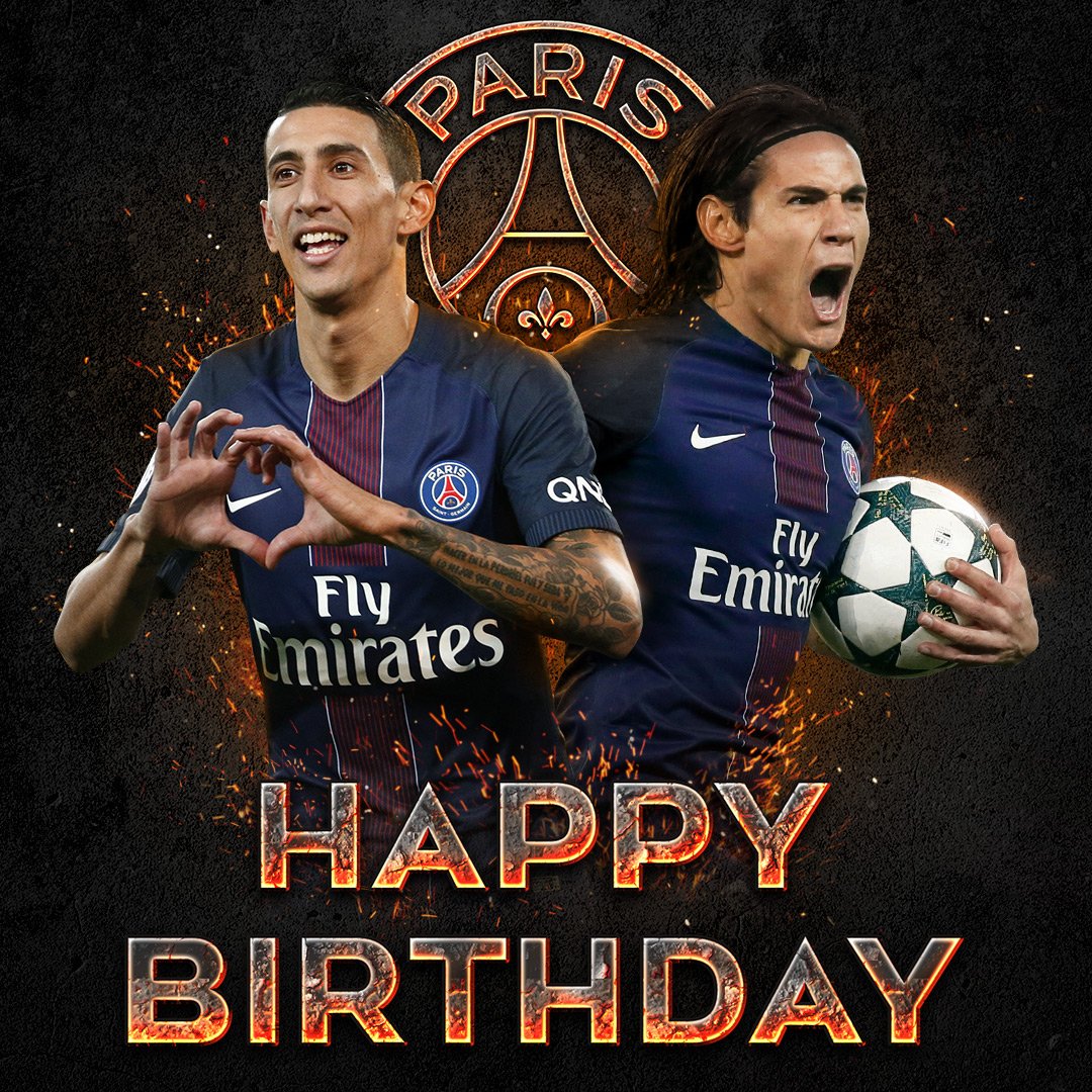 PSG wish a very happy birthday to who turns 30, and Angel Di Maria, who turns 29 today!  