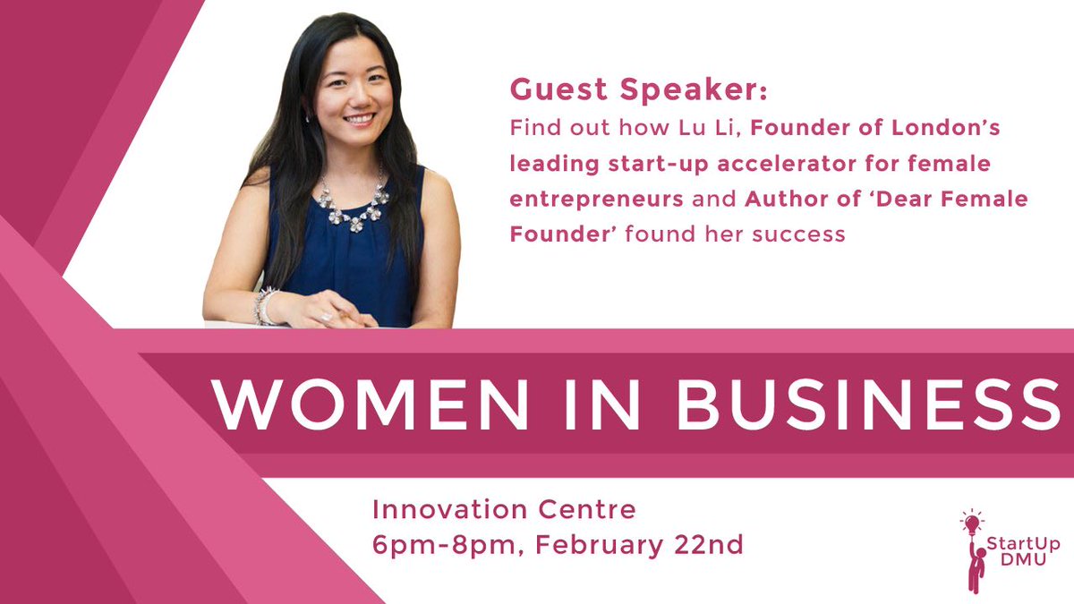 StartUpDMU's tweet photo. Next Wednesday come and be inspired by the woman who started @bloomingfoundrs. 6pm, Wednesday 22nd at @DMUworkspace #DMU #Enterprise https://t.co/6UOdMbfA3s