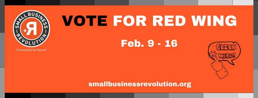 RedWingVCB's tweet photo. Now is the time! Vote https://t.co/ywjsgr1FIa for Red Wing to win $500K from @smbizrevolution! #VoteRedWing #SmallBusinessRevolution https://t.co/2gtJddWdzU