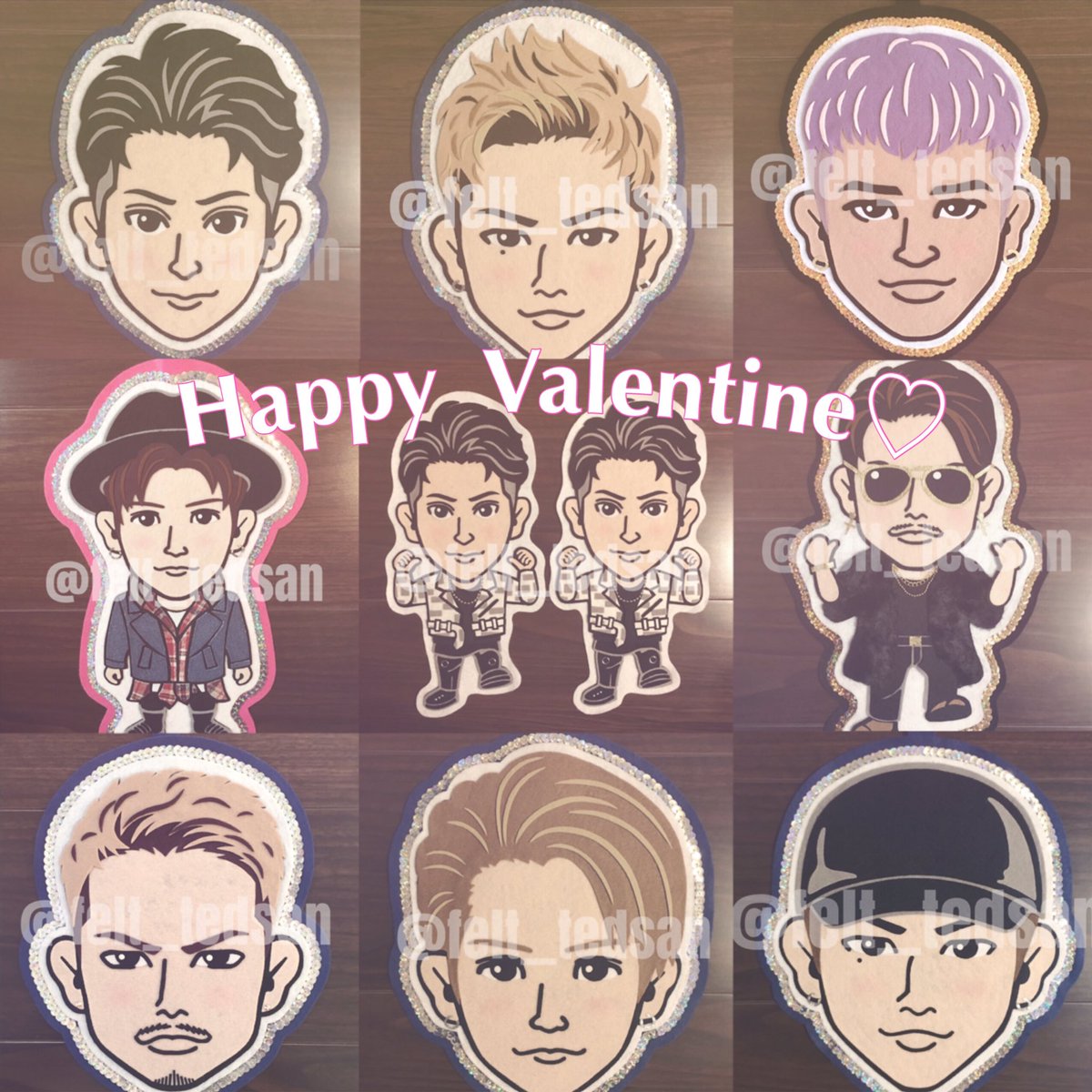 ট ইট র てっどさん Happy Valentine バレンタイン Valentine Happyvalentinesday フェルト キャラフェルト 三代目 登坂広臣 今市隆二 岩田剛典 山下健二郎 Elly オーダーstop中 T Co Gofruftqpz