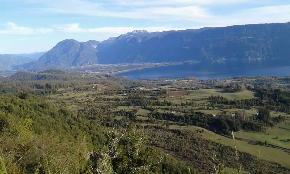 Con esta linda vista nos sorprende Karo Punoy desde #Pucura Alto Región de los Ríos👍🏔