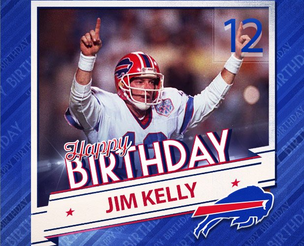 Wishing one of our greatest the greatest of birthdays.

HAPPY BIRTHDAY, JIM KELLY! 