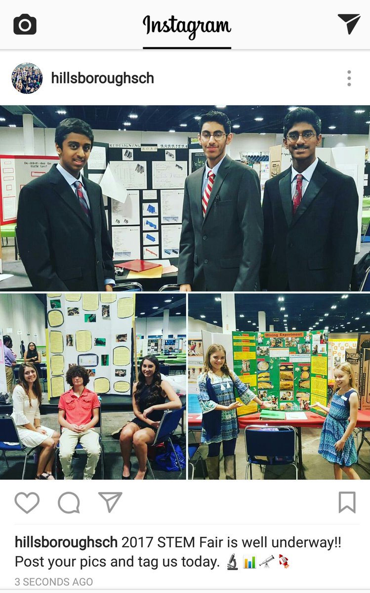 HillsboroughSch's tweet photo. Head over to our #Instagram page for more #STEM Fair adventures! Students, tag us with your best STEM pics! #InstaSTEM #HCPSProud https://t.co/t9kNIFIB7z