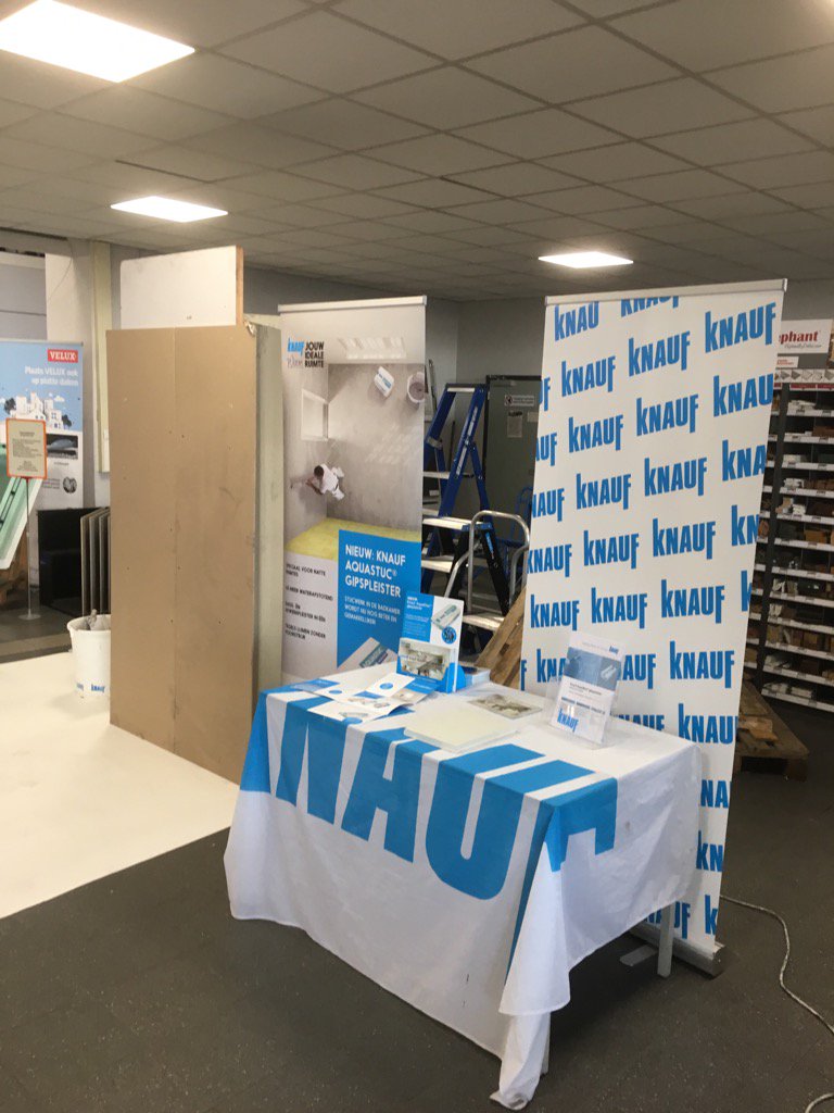 Woensdag 15 feb demo ochtend aquastuc knauf bouwshop Raab Vlaardingen