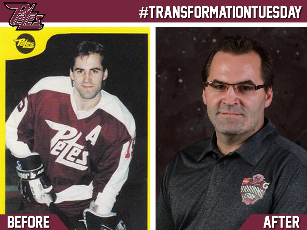 PetesOHLhockey's tweet photo. Dave Lorentz is a member of the Petes Board of Directors, he played as a Pete from 1987-1990. #TransformationTuesday https://t.co/bwCGrAKAkq