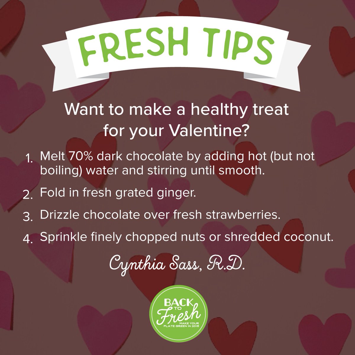 WPRawl's tweet image. Happy Valentine's Day. Here are a few tips to make your Valentine's Day a little healthier and sweeter. #backtofresh #freshtips