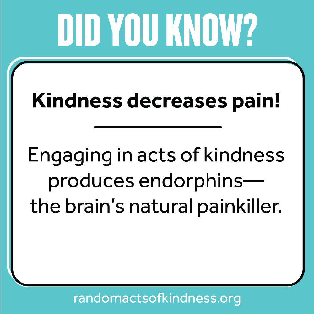 OlympusCares's tweet photo. Did you know kindness decreases pain? #RAKWeek17 https://t.co/8nHdQjJ1Lr
