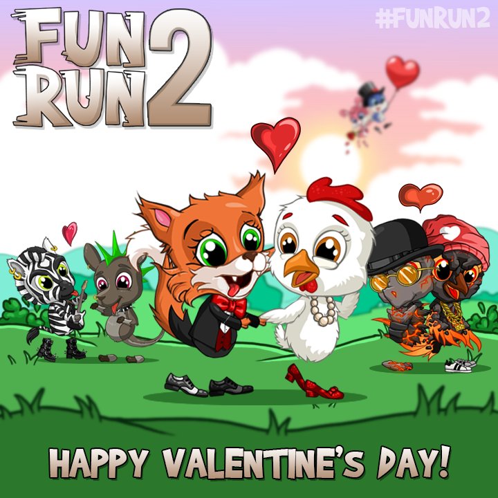 TheFunRun's tweet image. Happy Valentine&apos;s Day, Fun Runners! We love you 💕 #valentines #love #FunRun #FunRun2 #FunRunArena