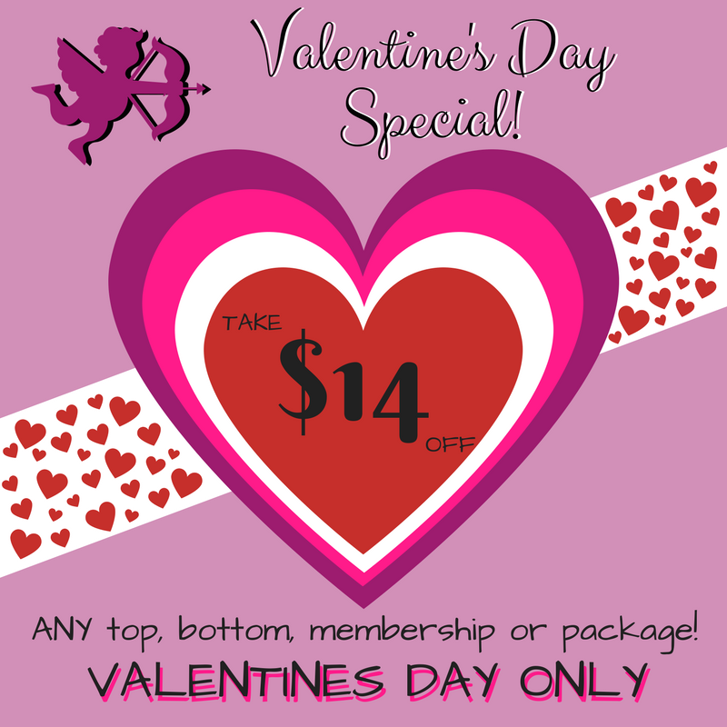 Come in and take advantage of this great Valentine's Day discount!
Treat yourself or #spreadthelove!