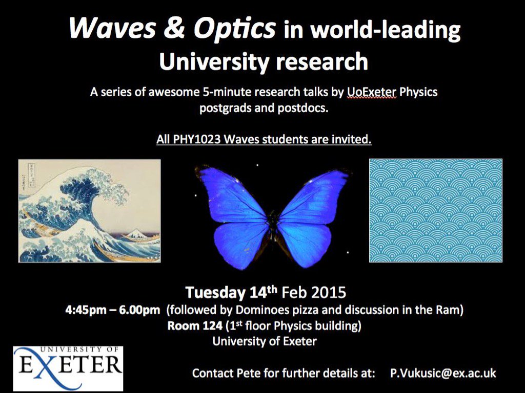 Great to see celebration of student engagement in cutting edge waves #research <a href="/Exeter_Waves/">Exeter Waves</a> @CollegeofEMPS