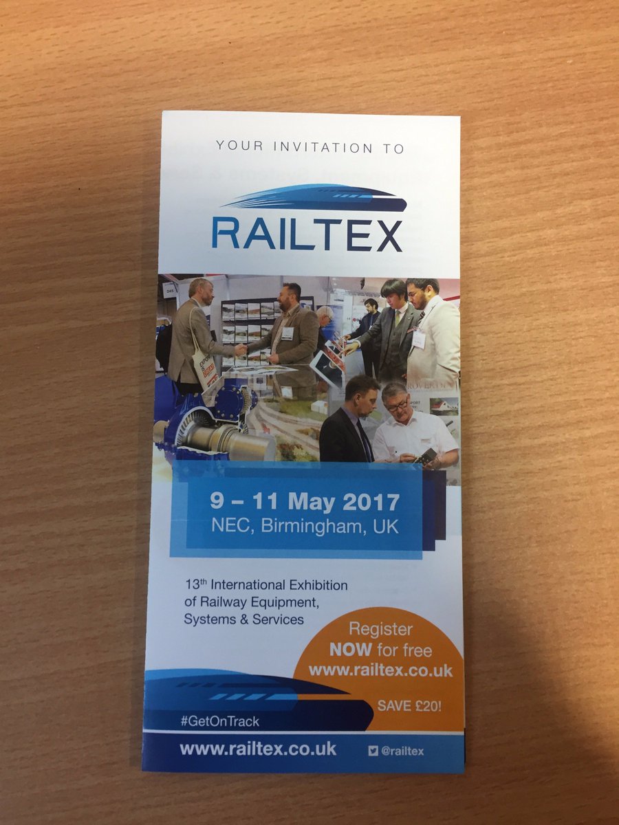 Paramountsg's tweet photo. The national railway exhibition #railtex registration is now open, if you would like free tickets please contact your sales representative https://t.co/vY7X2yssdR