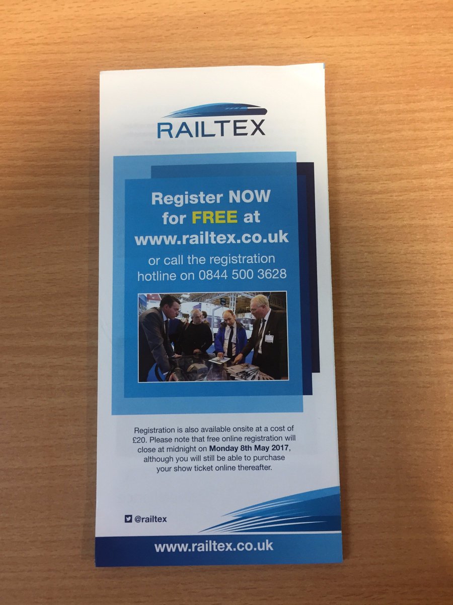 Paramountsg's tweet photo. The national railway exhibition #railtex registration is now open, if you would like free tickets please contact your sales representative https://t.co/vY7X2yssdR