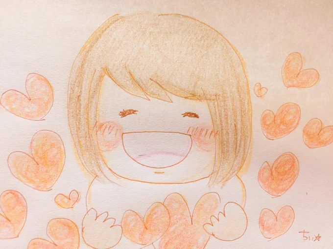 告白。
この部屋に来てくれる人のあたたかさがほんとにあたしは大好きだ!

正直、絵日記みたいに始めたこの部屋。今では見てくれる人がおるけん描きよる。描けよる。大好きな絵を描いて人と優しく繋がれる。幸せや。
皆がこの部屋を作ってくれよると思とる。皆のおかげ✨✨
ありがとう♡ 