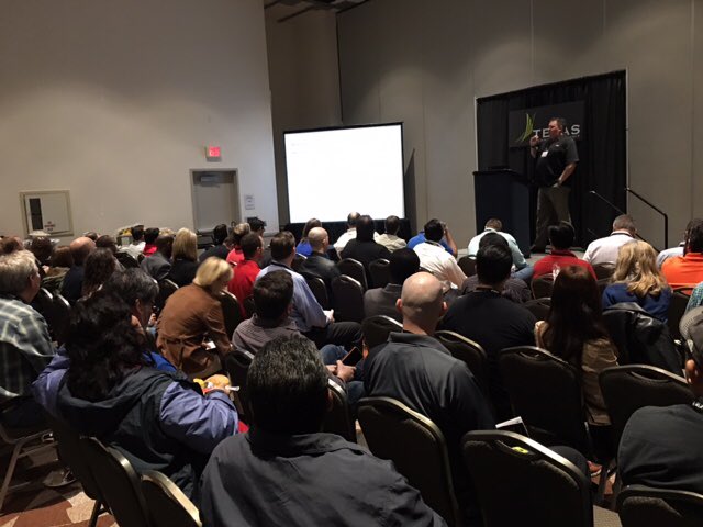 DataCore's tweet photo. Packed house at #TexasTechnologySummit today! We are excited to be meeting so many amazing people! Stop by and see us! #DataCore Booth 604 https://t.co/O4DuHXujd2