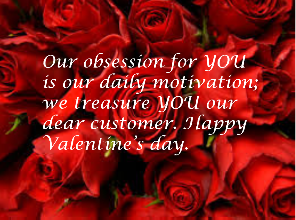 BizDevPartner's tweet photo. Our obsession for YOU is our motivation; every second of our day is about YOU. We treasure YOU our customer.
Happy Val’s day
 #ItsAlovething https://t.co/H2OAPqizsL