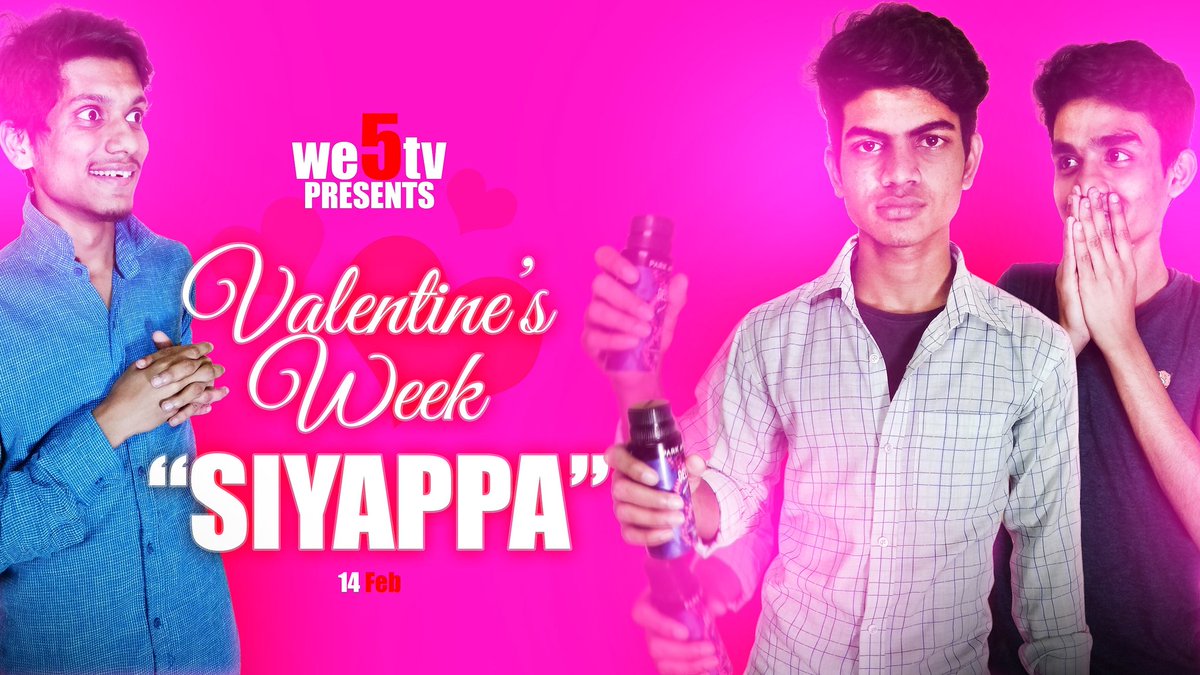 we5tv_official's tweet photo. Valentine's Day Siyappa #we5tv
Link---
https://t.co/IgBTWOTbYf
FB- https://t.co/euqtS8K7jL
Instagram- https://t.co/ny0yzKMiyK https://t.co/WVUCbqMrbI