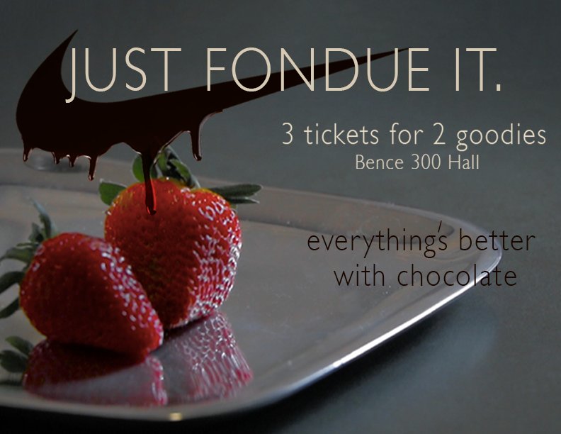 Janelle's tweet photo. Make Valentine's Day last through Snacker Challenge @NewTechCoppell with Bence Press Just Fondue It. Only 3 Tix for 2 Items https://t.co/wYx5fffRpd