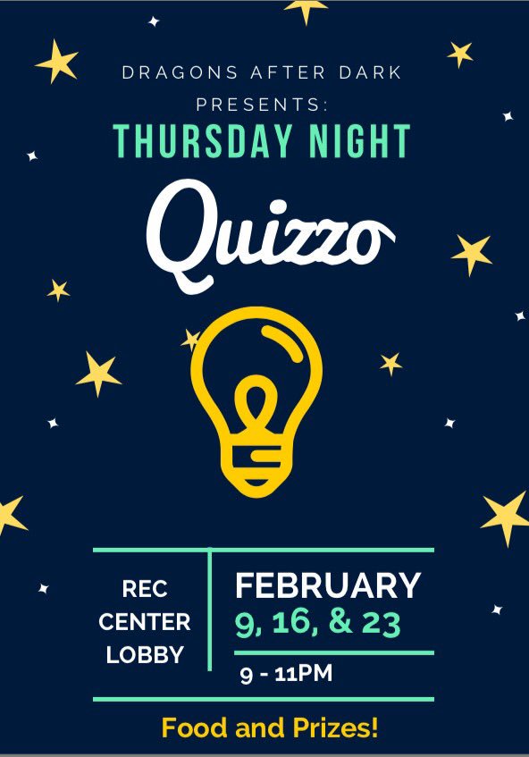 Drexel_CE's tweet photo. Dragons After Dark presents: Thursday Night Quizzo #DrexelCE #Liveit https://t.co/uiRe153sVV