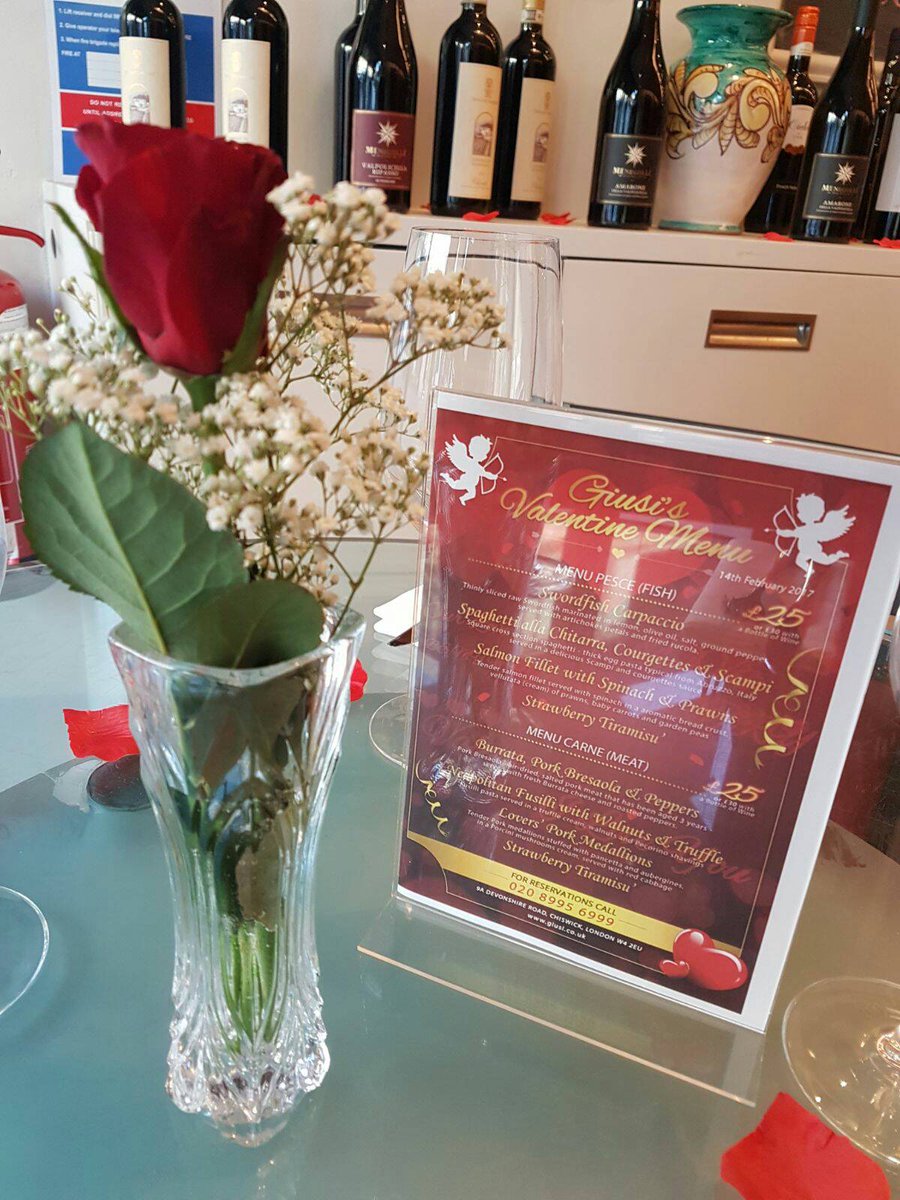 GiusiAtChiswick's tweet photo. Valentine's at Giusi Chiswick.

#valentines https://t.co/mEnYZbTLoQ
