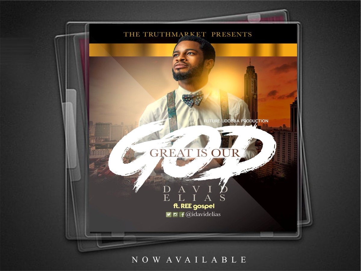 idavidelias's tweet photo. NOW AVAILABLE: Download my new single "Great is our God." https://t.co/gCL7j0u6xO @truthmarketng @360gospel @GospoGroove @whatsupcity https://t.co/grz2CoNKj8