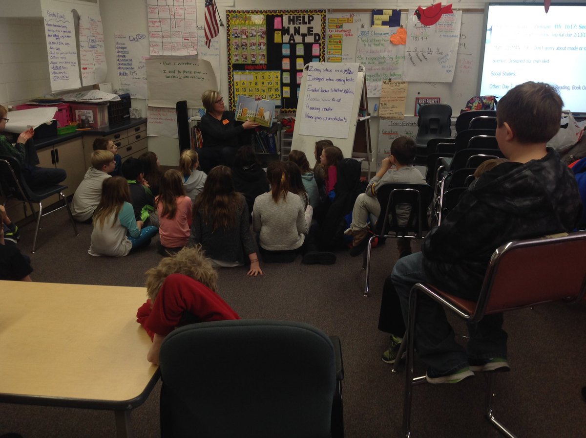 MsZieman's tweet photo. Love having mystery readers in for I Love to Read Month! #literacy #ilovetoreadmonth #mysteryreaders #books https://t.co/CtxkInvx96