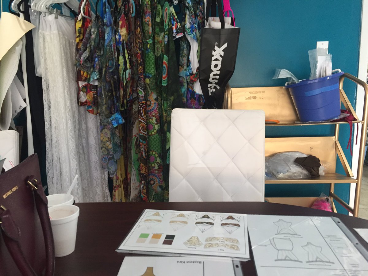 Meeting @ the factory to finalize samples 👙