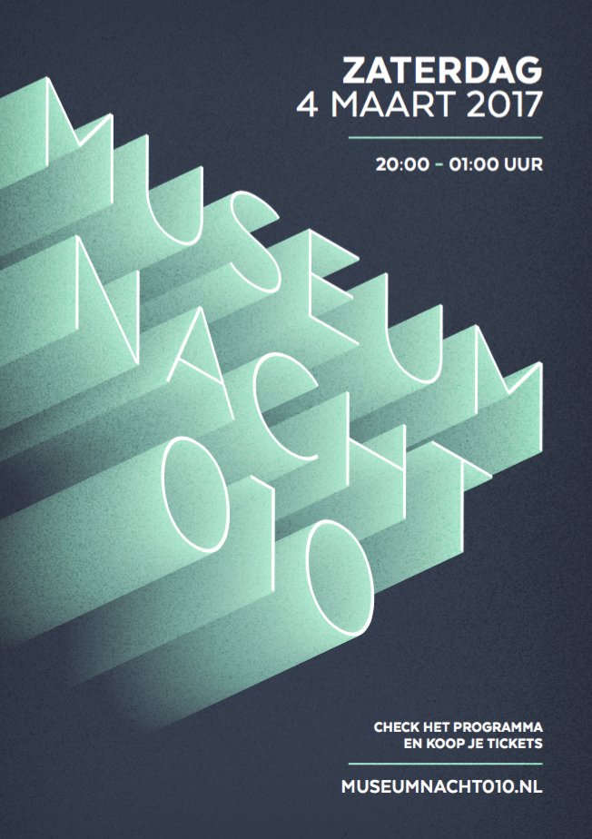 Platform_P's tweet photo. Als sponsor van @Museumnacht010 op 4 maart a.s. mogen we 2 passepartouts weggeven. Maak een foto van de poster, post &amp; tag #PlatformP. https://t.co/oijSuqQNEu