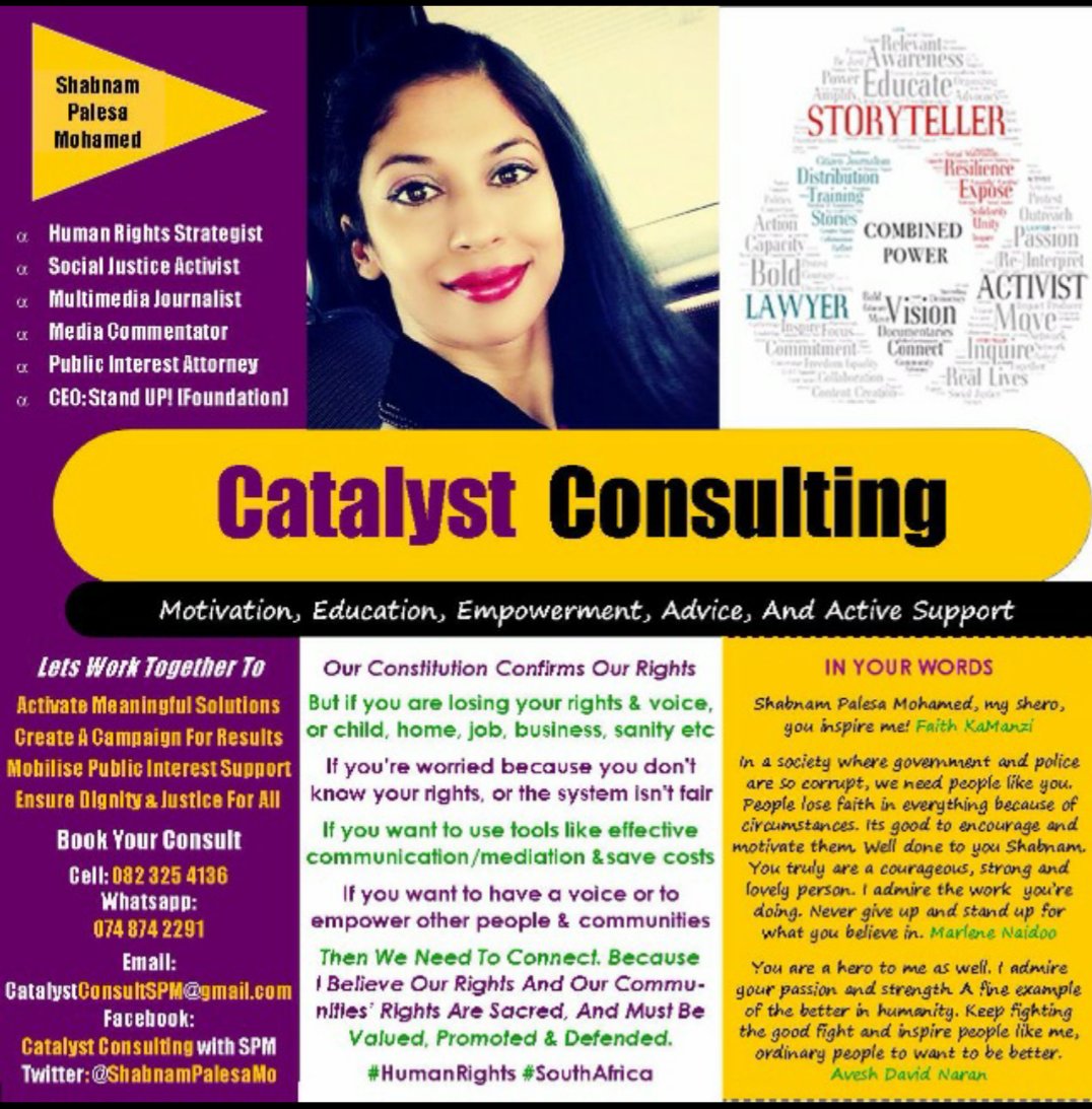ShabnamPalesaMo's tweet photo. . Our Constitution confirms our rights, right? Not unless you fight for them. Lets work together to activate change! #CatalystConsulting RT https://t.co/ZRzon6n8sG