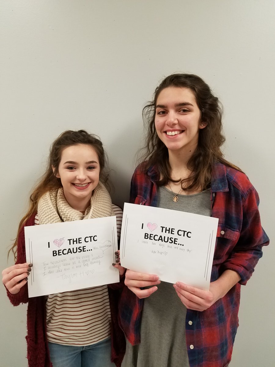 FOCTC's tweet photo. To celebrate the holiday students shared why they love the CTC. Full album at: https://t.co/L83sABK3OF #happyvalentinesday #CTCFamily https://t.co/ws8aal9M7x