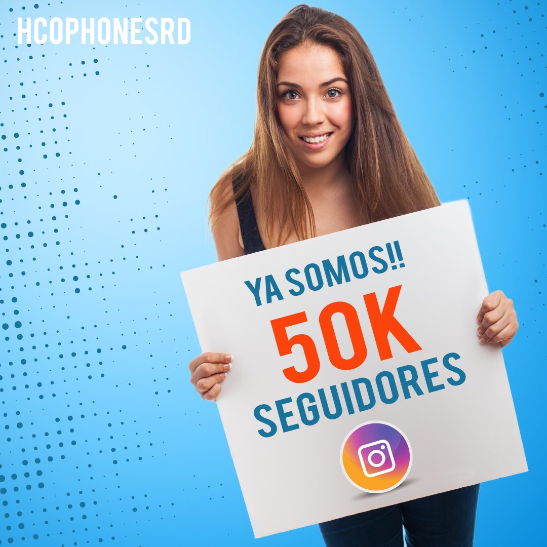Ya Somos 50K en Instagram, Gracias por su Apoyo.. 

#hcophonesrd #50K