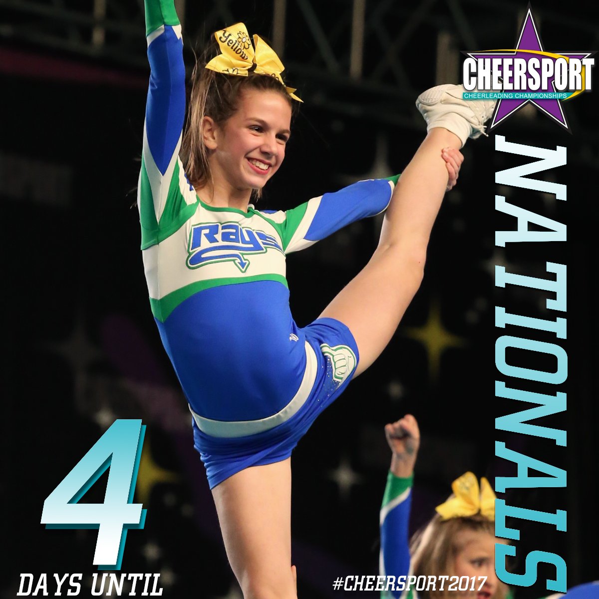 CHEERSPORTCorp's tweet photo. Whenever you find yourself doubting how far you can go, just remember how far you have come. Only 4 days until #CHEERSPORTS2017. https://t.co/irFXkozl5X