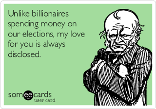 MECleanElection's tweet image. All of us at MCCE wish a Happy Valentine's Day, America! #nobigmoney #disclosureislove