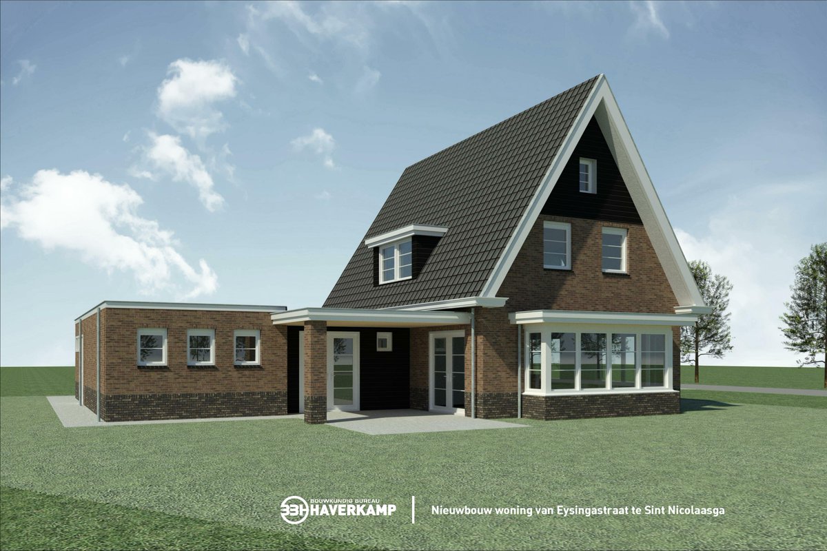 BBHaverkamp's tweet photo. Op de hoek van de van Eysingastraat en de Gaastweg in Sint Nyk, is @KramersBB inmiddels begonnen met de nieuwbouw van deze prachtige woning. https://t.co/ejRXa8lGkf