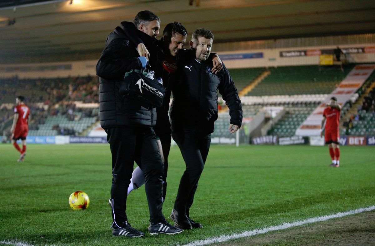 Argyle's tweet photo. Ecstasy and agony for #pafc goalscorer Antoni Sarcevic #ARGLEY https://t.co/tZzo8foi5x