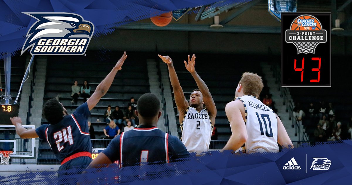 GSAthletics's tweet photo. @GSAthletics_MBB up to 43 3-pointers in Feb. - averaging 10.8/gm  #CoachesvsCancer #CvC3ptChallenge 

Donate at https://t.co/wJ9tQlQybQ https://t.co/TNGzk8aTCU