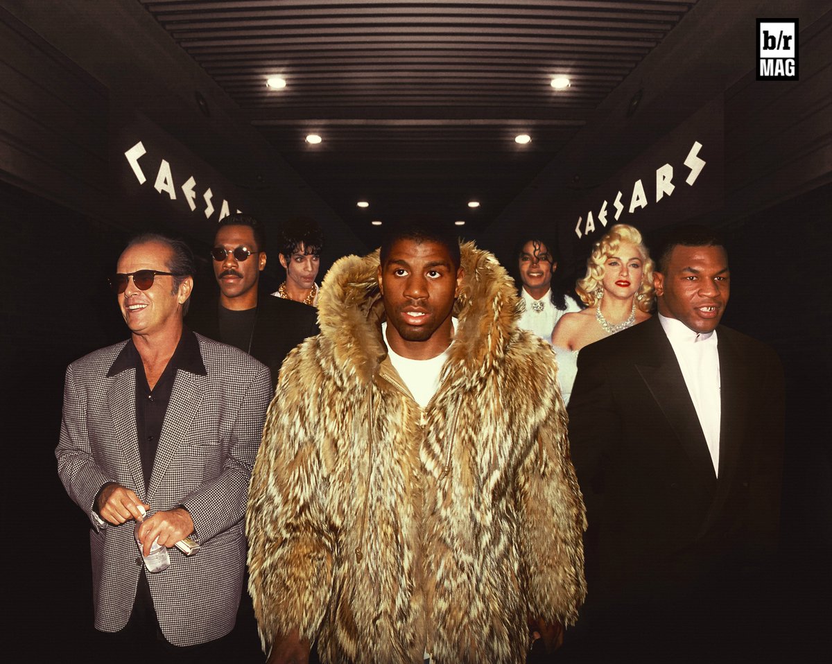 BleacherReport's tweet photo. Big money, big stars: Jordan vs. Magic almost happened in Vegas in the summer of 1990. #BRmag https://t.co/DVcs5ALJZI https://t.co/NsoxGaZozZ