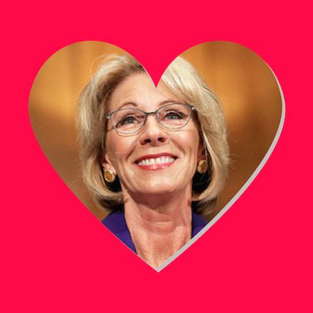 HalfOnionInABag's tweet image. Roses are blue, 
violets are red. 
At least according to
our new Secretary of Ed.