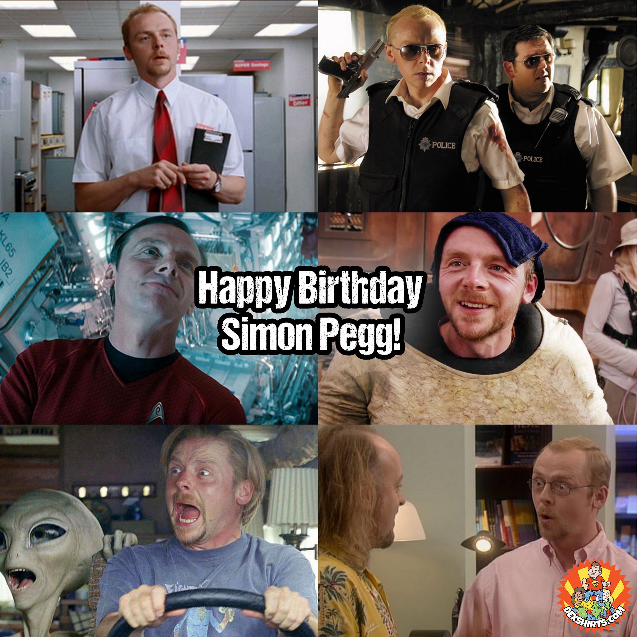 Happy Birthday to Simon Pegg who turns 47 today! He managed to appear in both AND 