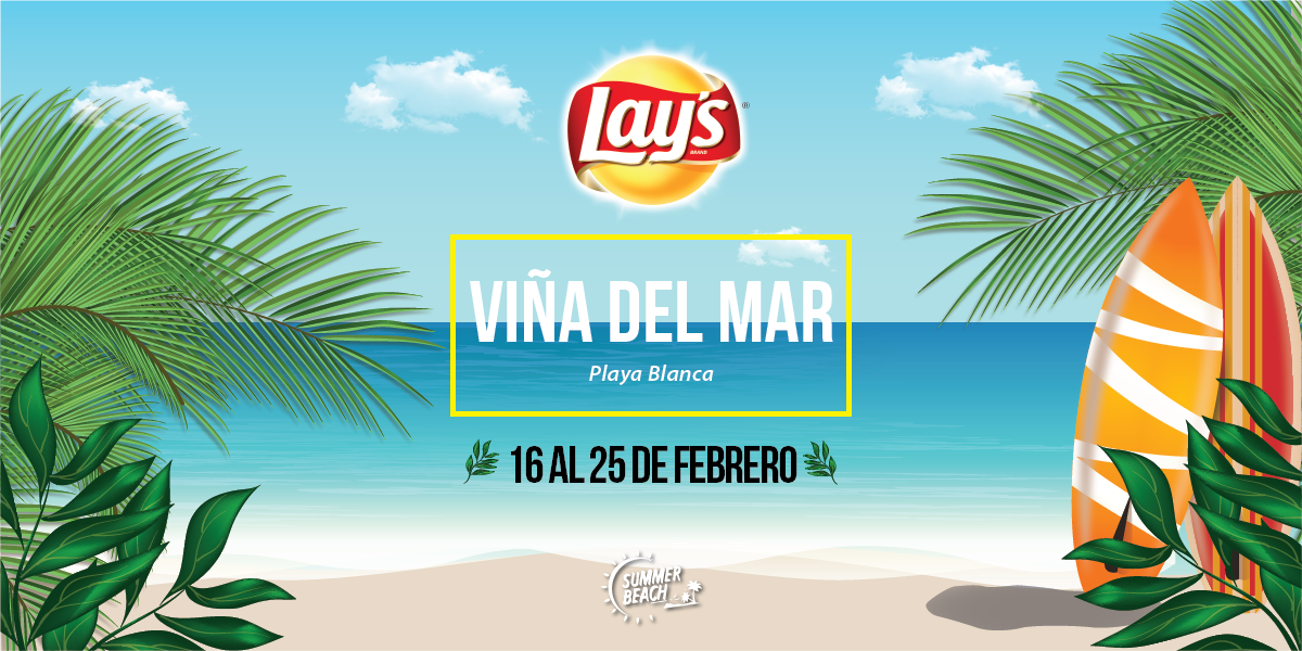 LaysChile's tweet image. Ven a Viña y disfruta de nuestras actividades en Playa Blanca. ¡Trae tu boleta de productos Evercrisp y participa! 😀🌅🌊☀️