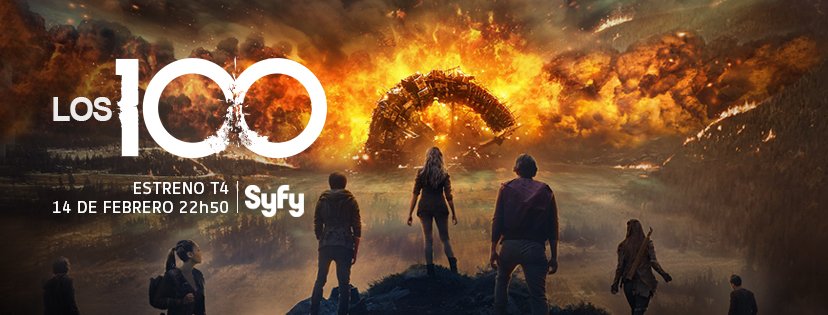SYFY_Spain's tweet photo. @MisElizaJane @IWashington @WildpipM @iamAvgeropoulos @hicusick #The100 season 4 premieres in 30 min on @Syfy_Spain! #FightfortheEarth! 💪 https://t.co/dXhd8SsKDx