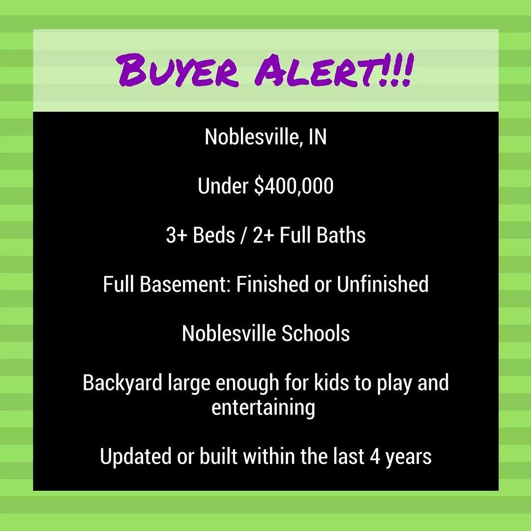 Buyer Alert!! #Noblesville! 317-572-8717 TonyaL@talktotucker.com! #sellers #homeforsale #realestate #forsale #owner