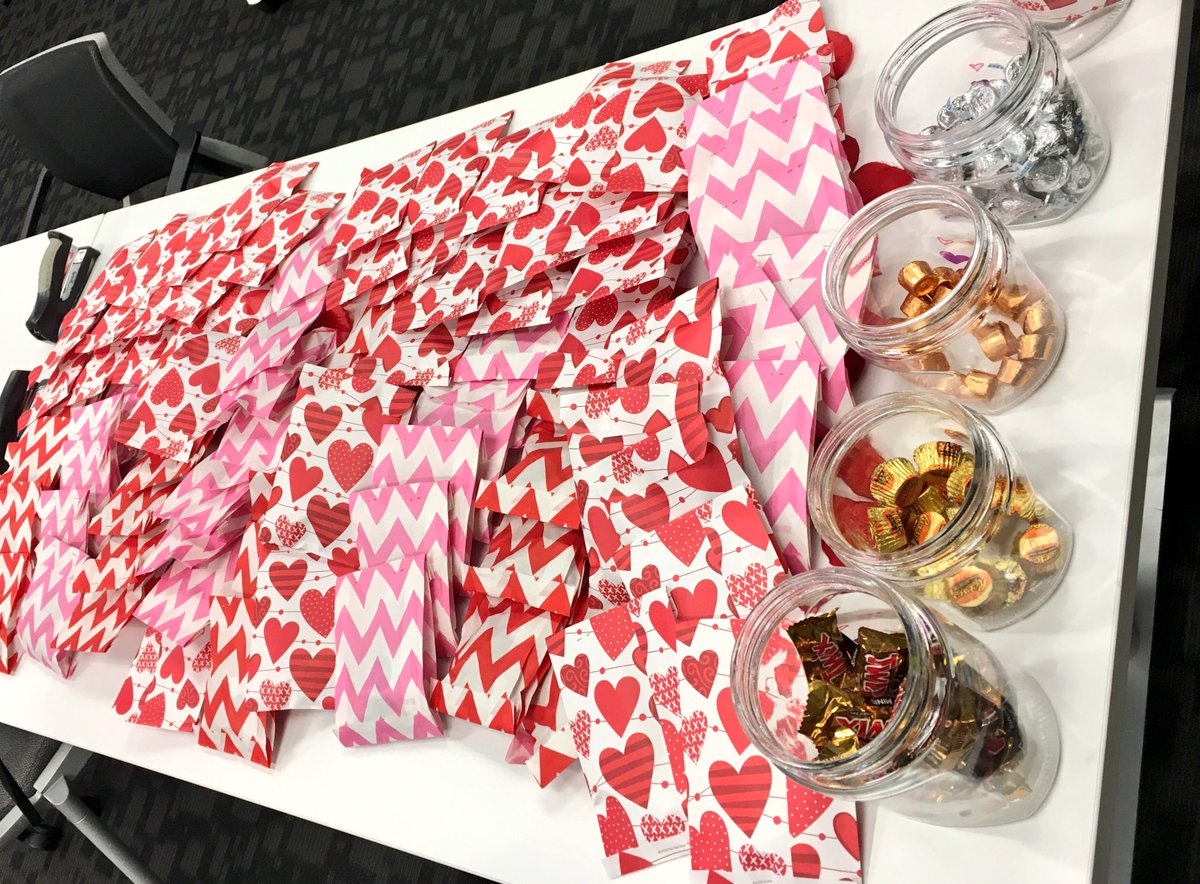 Sending out 'Thank You' goodie bags to our amazing employees. Happy Valentine's Day!