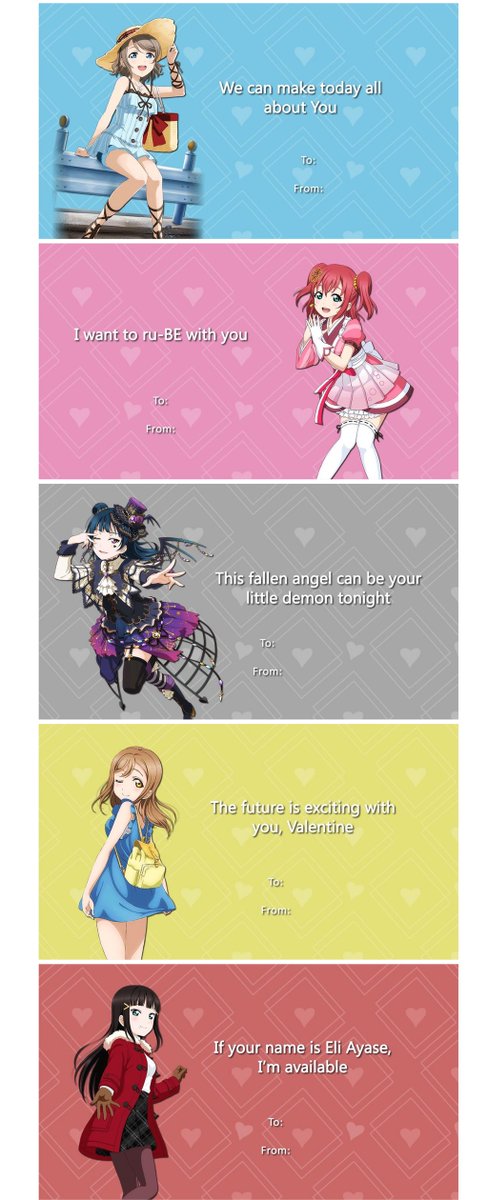 Featured image of post Love Live Valentine&#039;s Cards / Because when a valentine&#039;s day card is made from scratch, it&#039;s made from the heart.